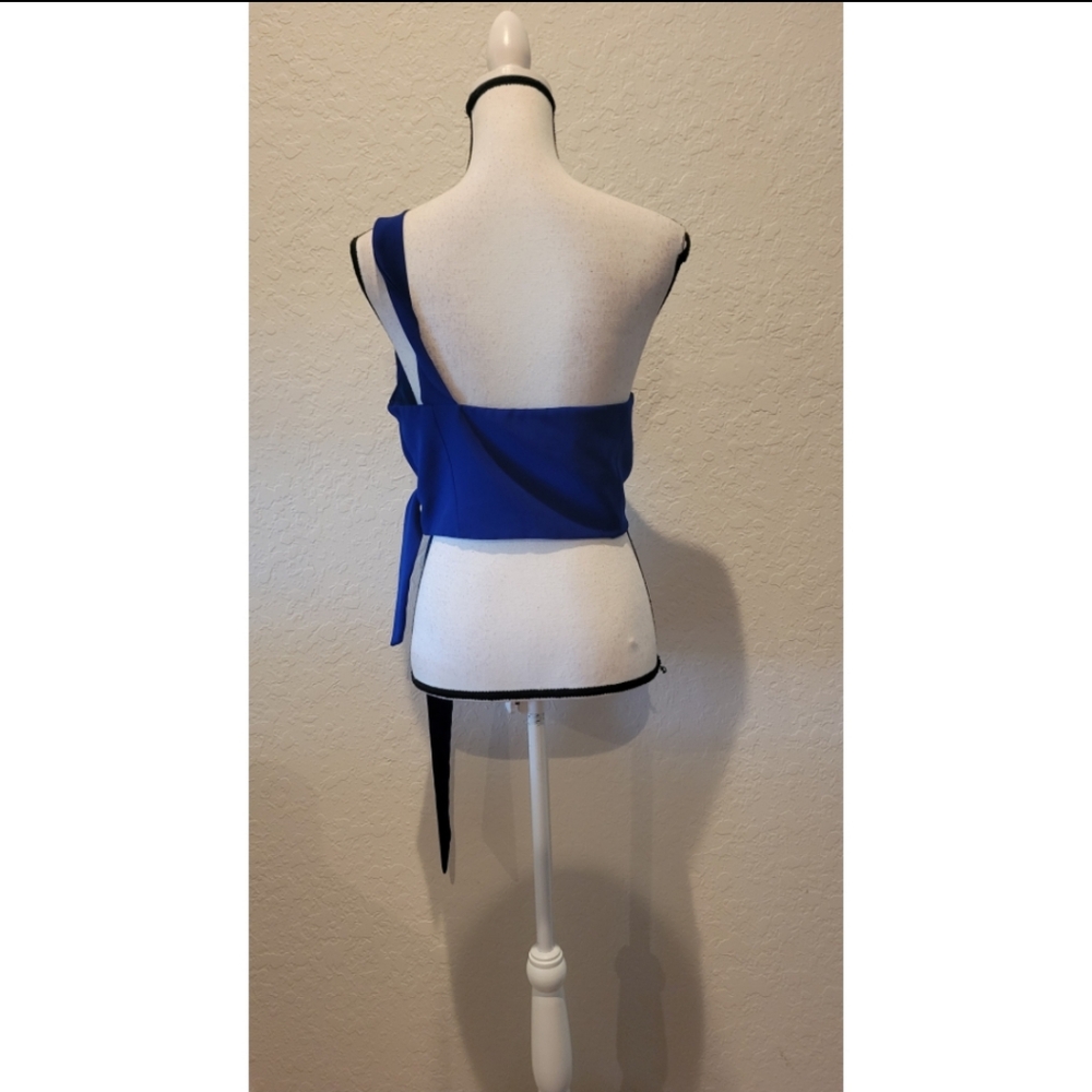 Blue One-Shoulder Top - Picture 4 of 4